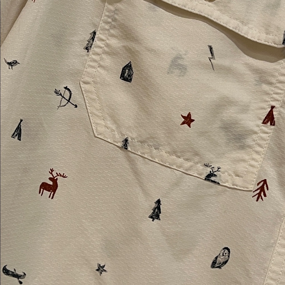 Eddie Bauer outdoor theme button down shirt, TXL - Picture 6 of 10